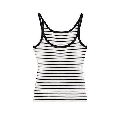 Summer New Women's Clothing All-matching Striped Sling
