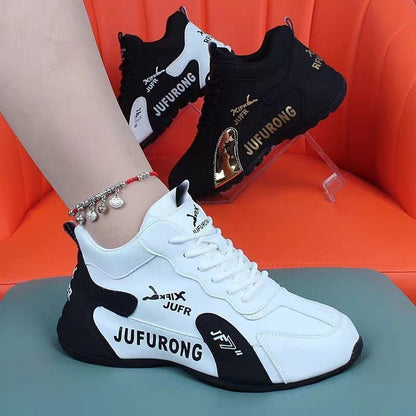Couple Sports Casual PU White Shoes All-match Wear-resistant