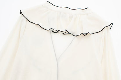 Women's Fashion Casual Contrast Color Top