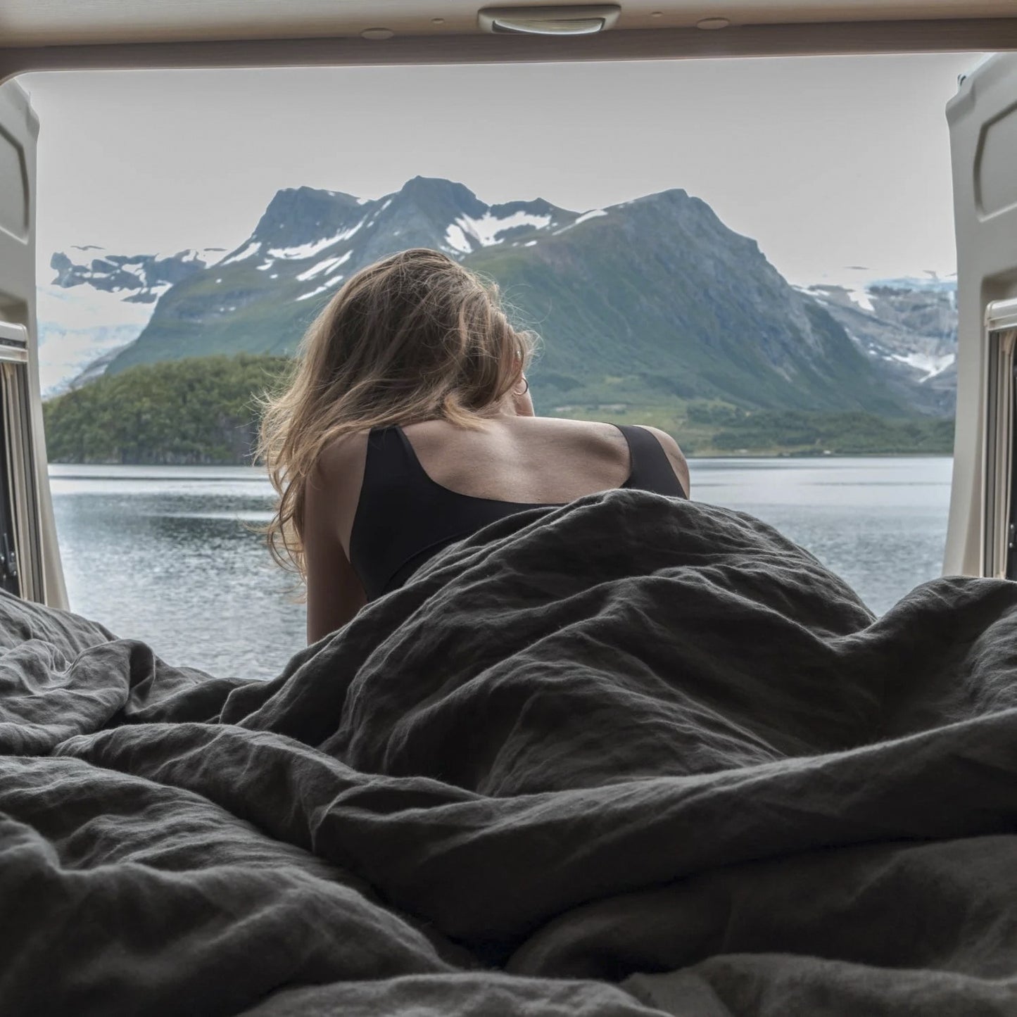 Washed Pure Linen Bed Sheet Quilt Cover Four-piece Set