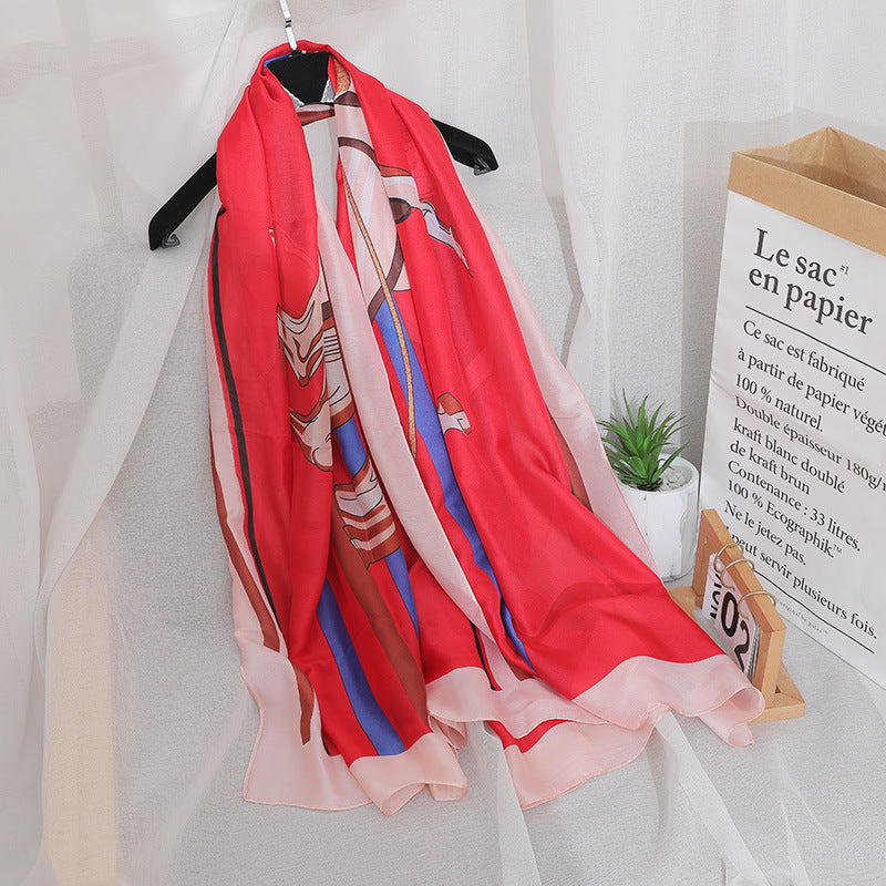 Women's Four Seasons Sunscreen Silk Scarf