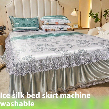 French Skirt Style Ice Silk Washed Cotton Cooling Mat