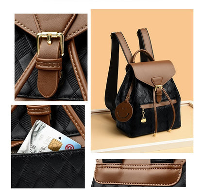 Female Backpack Casual Multifunction Women Leather Backpack Shoulder School Travel Back Pack