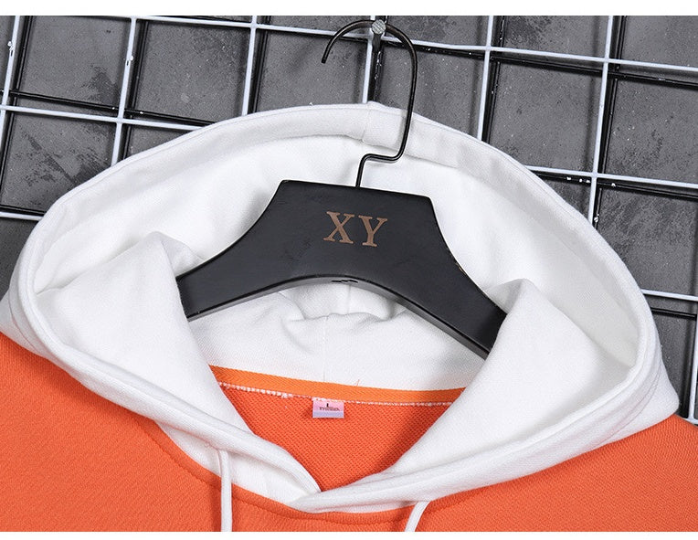 Hooded European And American Letter Shadow Pullover