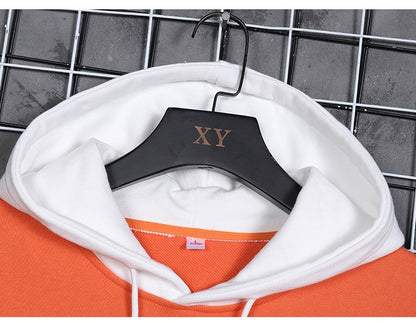 Hooded European And American Letter Shadow Pullover