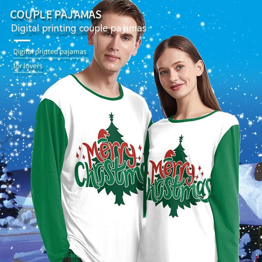 Men's And Women's Homewear Digital Couple Suit