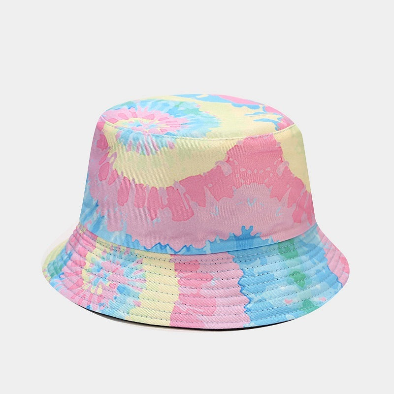 Summer Outdoor Tie-dyed Double-sided Sun Protection Hat