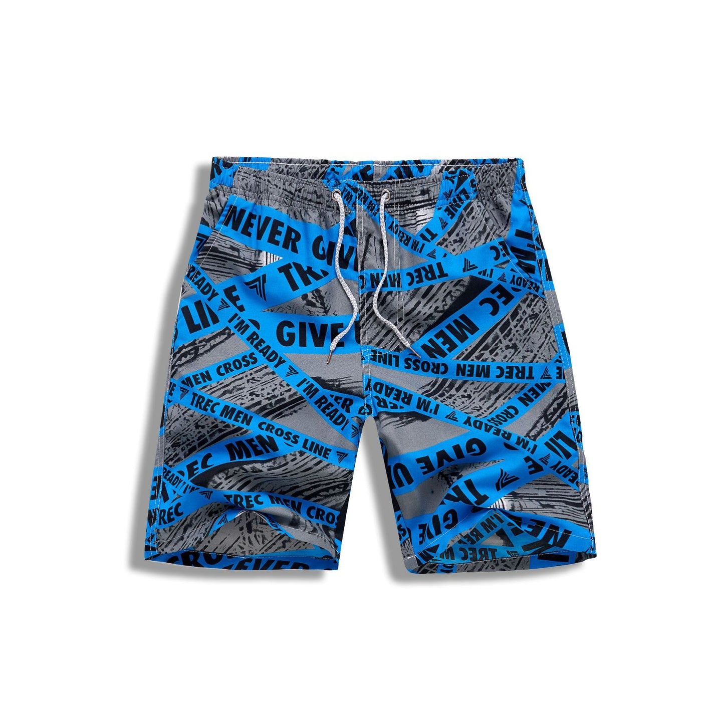 European Size Beach Pants With Inner Net Summer Men's Casual Loose Floral Pants Quick-drying