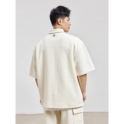 Loose And Simple Solid Color Printing T-shirt Top