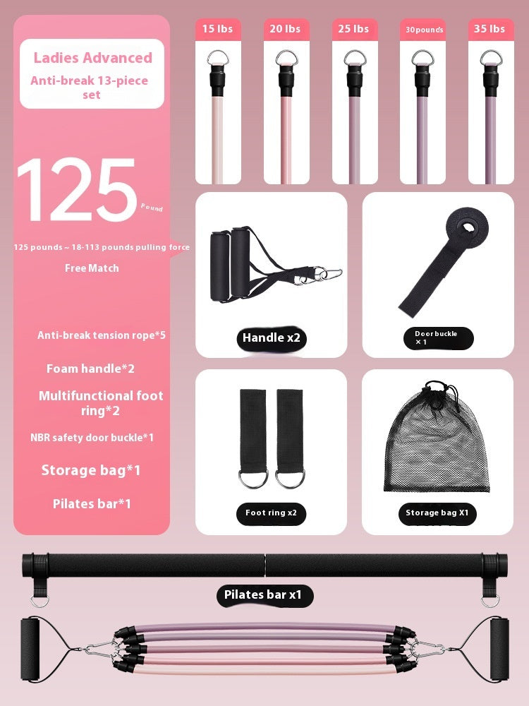 Portable Home Fitness Exercise Pull Rope Set