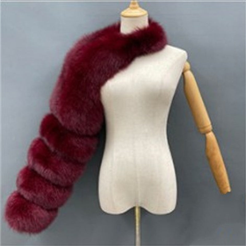 Women's Solid Color Fashion Warm Faux Fur Jacket