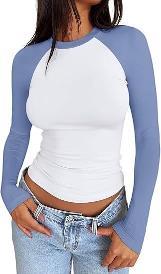 Hot Girl Slim-fit Stretch Color Matching Short Top