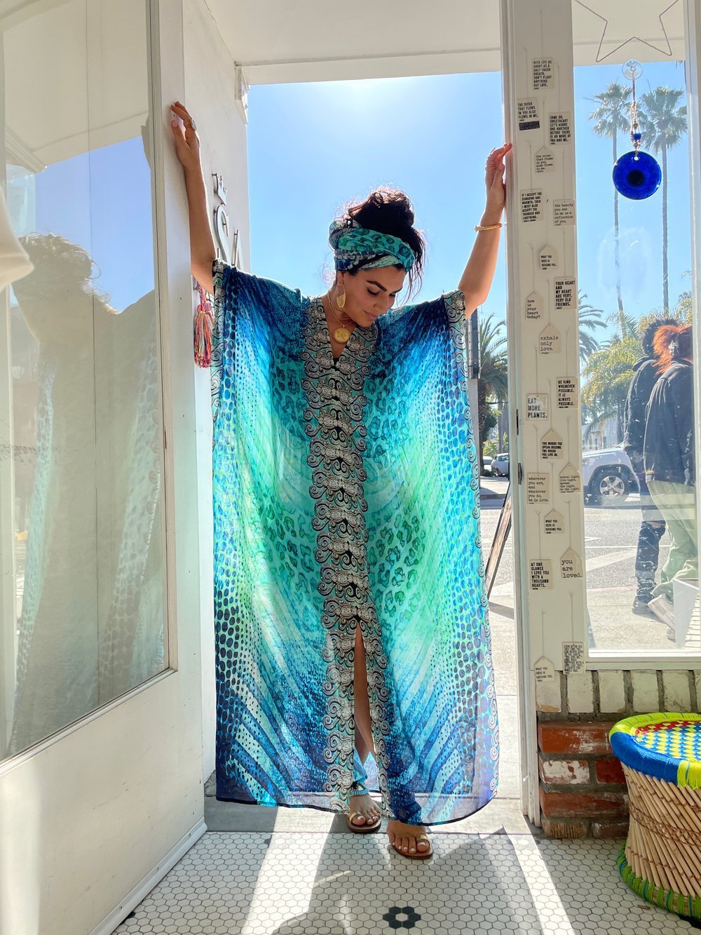 Women's Beach Vacation Loose Robe Sun Protection Blouse Smock