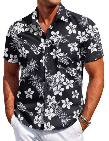 Men's Versatile Trendy Hawaiian Short Sleeve Shirt