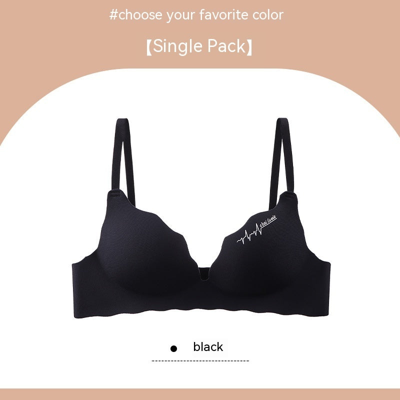 Seamless Lingerie For Women With No Steel Rings And Small Breasts Gathered Together