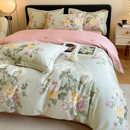 Cotton Four-piece Cotton Quilt Cover Bed Sheet Bedding