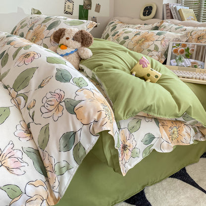 Washed Cotton Student Dormitory Bed Quilt Cover