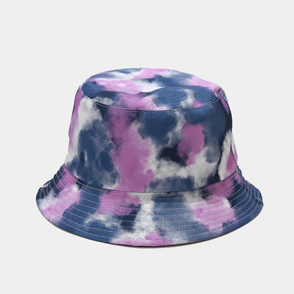 Summer Outdoor Tie-dyed Double-sided Sun Protection Hat