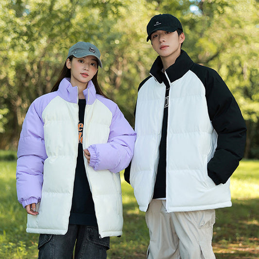 Stitching Thickening Cotton Coat Jacket Male