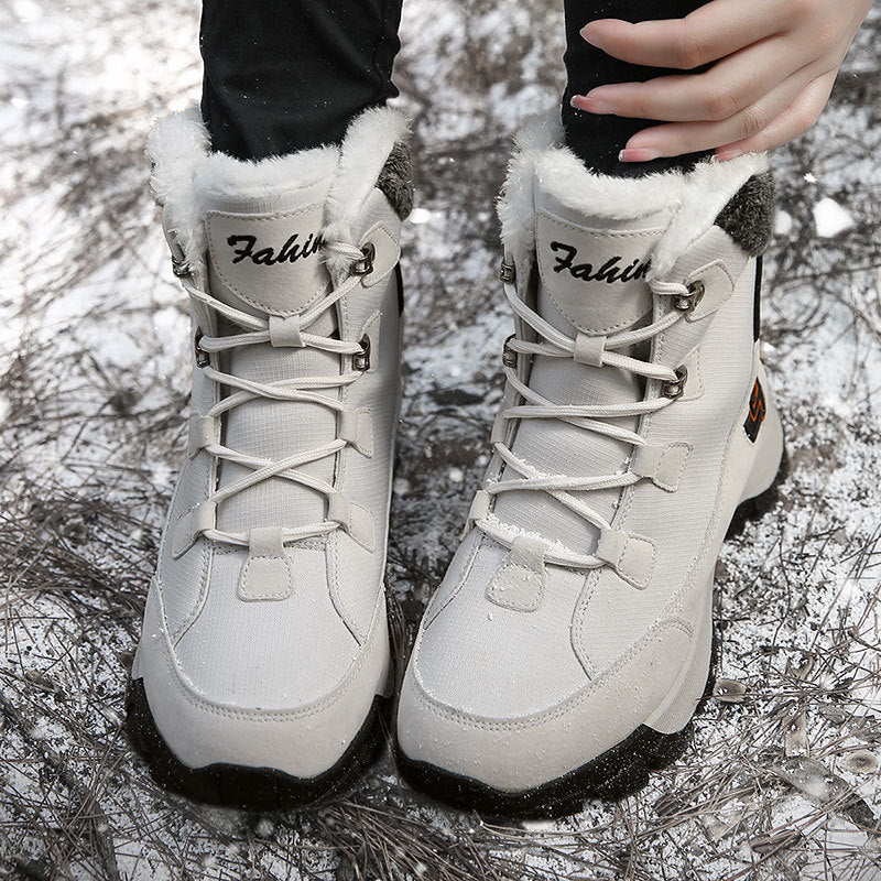 Snow Boots Non-slip Plus Velvet Warm High-top Cotton Shoes