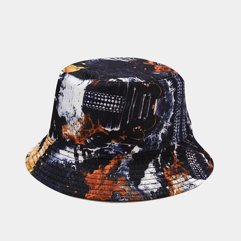 Summer Outdoor Tie-dyed Double-sided Sun Protection Hat