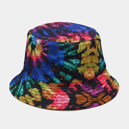 Summer Outdoor Tie-dyed Double-sided Sun Protection Hat