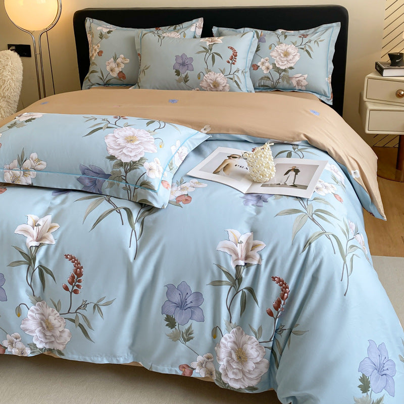 Cotton Four-piece Cotton Quilt Cover Bed Sheet Bedding