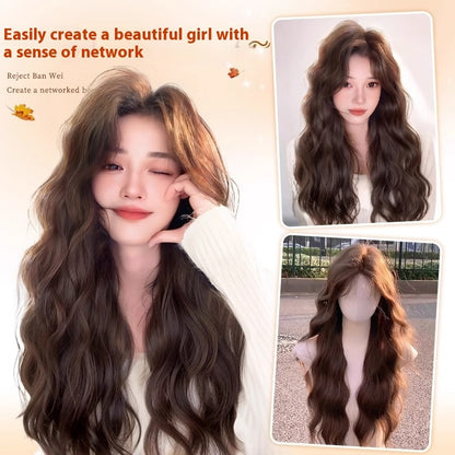 Wig Female Full-head Wig Artificial Hair Natural Long Curly Hair