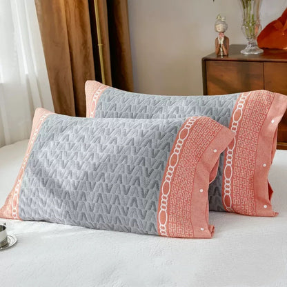 Gauze Pillowcase Single One-pair Package Thickened Plus-sized