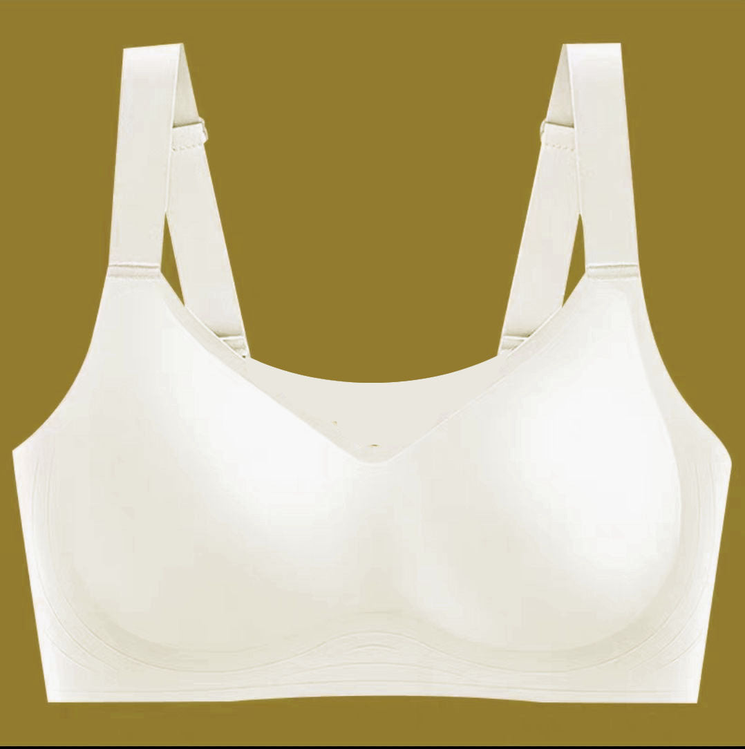 Women's Large Shoulder Strap Seamless Wireless Bra