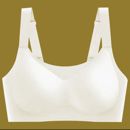Women's Large Shoulder Strap Seamless Wireless Bra