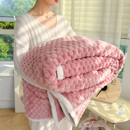 Angora Wool Thickened Roman Pattern Sofa Blanket