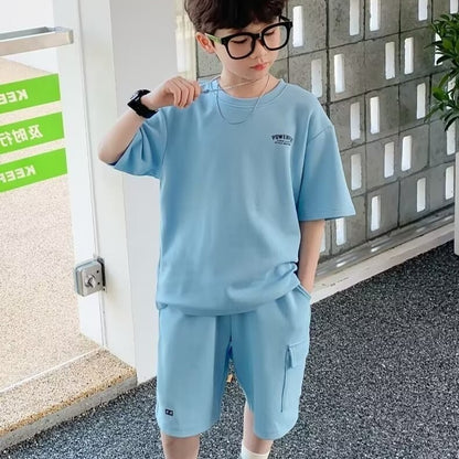 Children's Sports Summer Casual Short Sleeve Suit