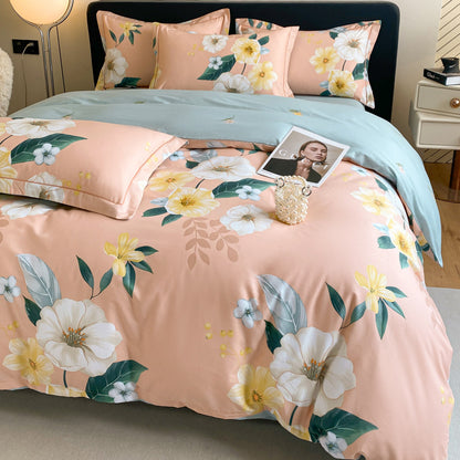 Cotton Four-piece Cotton Quilt Cover Bed Sheet Bedding