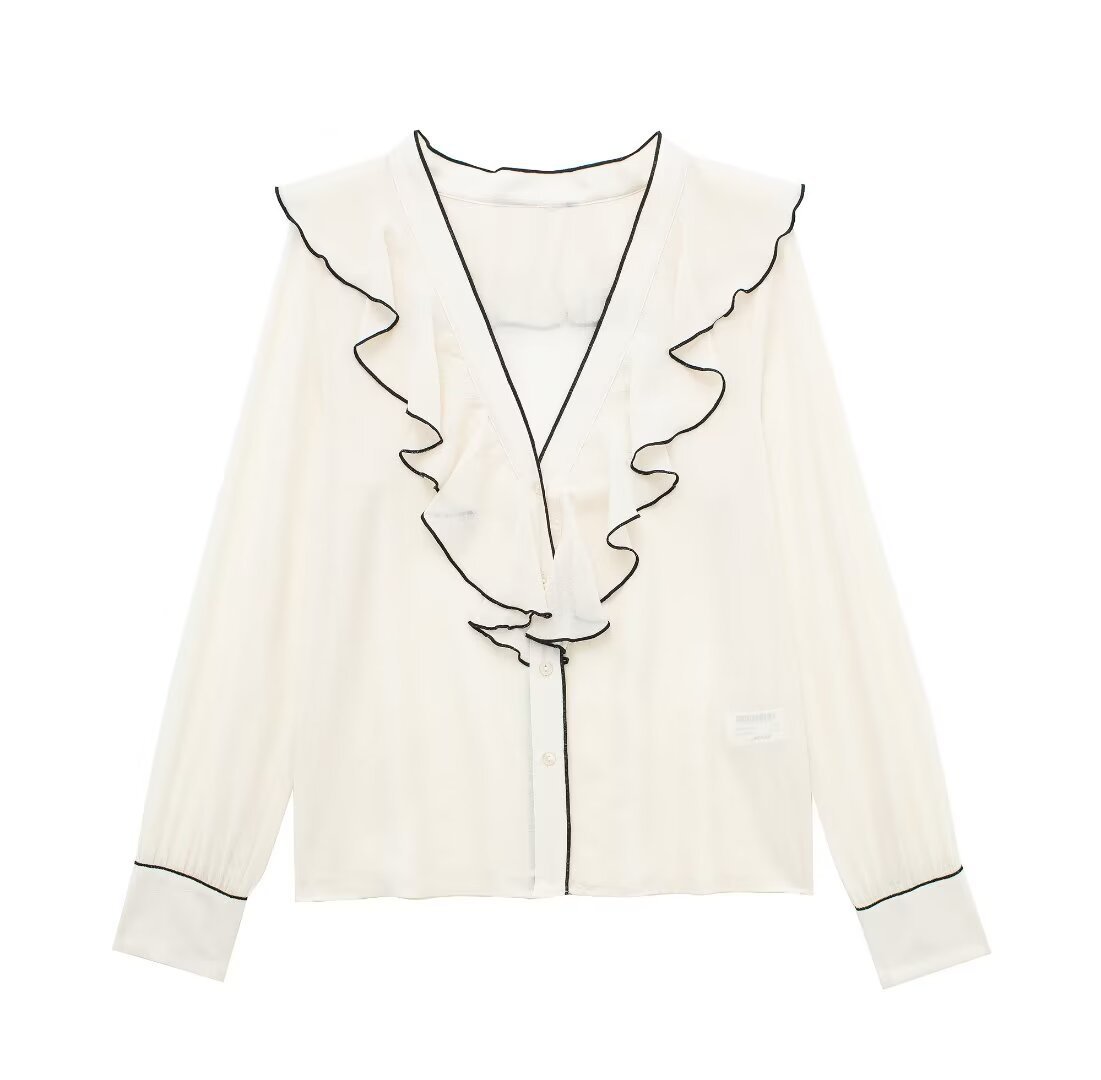 Women's Fashion Casual Contrast Color Top