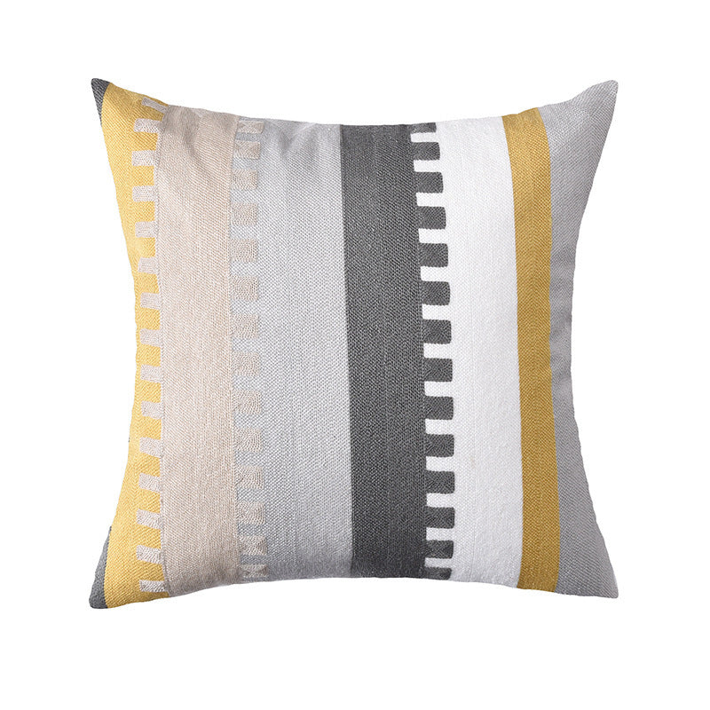 Geometric Abstract Lumbar Cushion Cover Modern Simplicity