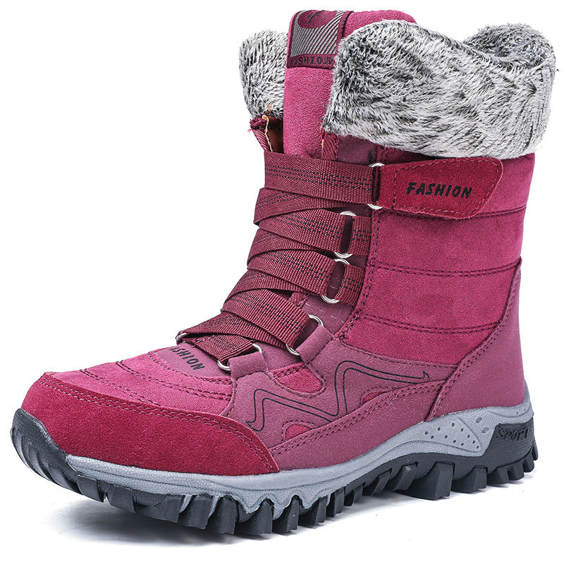 Snow boots high-top plus velvet padded non-slip cotton boots