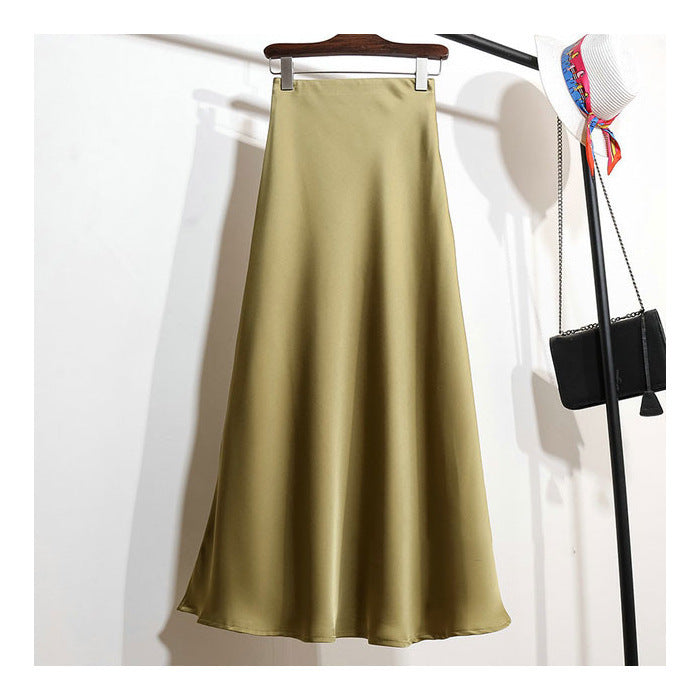 Fashion Personalized Satin Acetate Skirt For Women