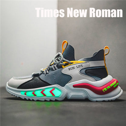 Outdoor platform luminous casual shoes