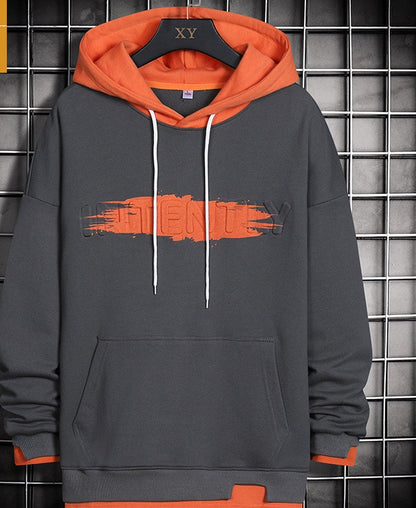 Hooded European And American Letter Shadow Pullover