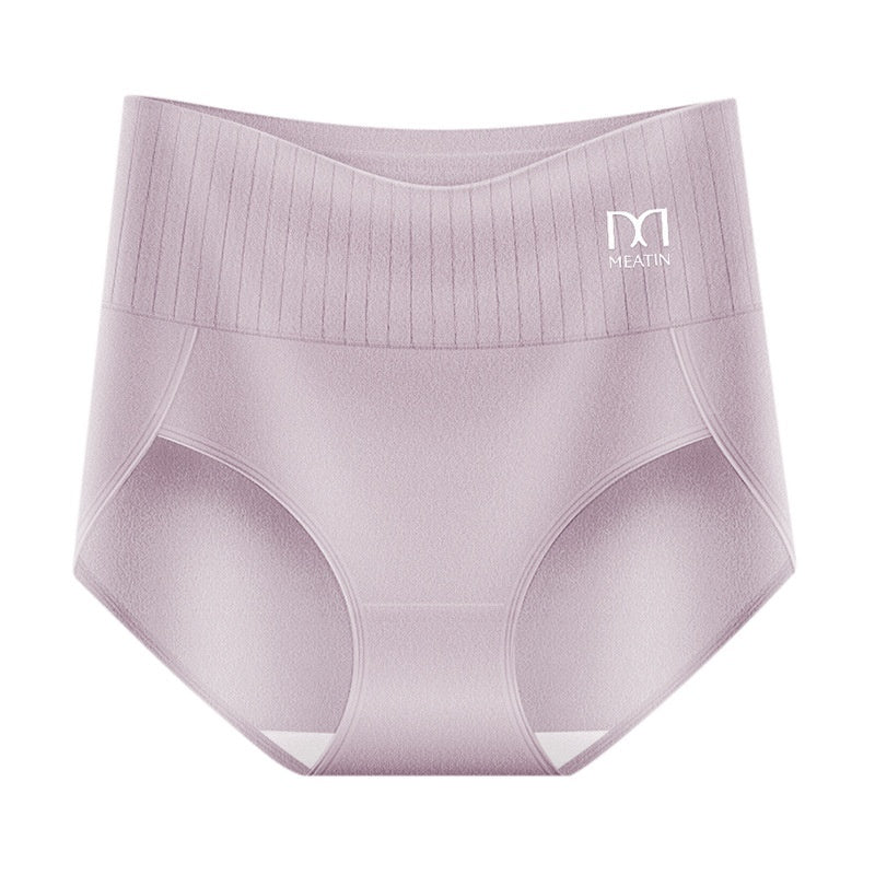 Silk Crotch Cotton Underwear Loose Trousers High Slit Women