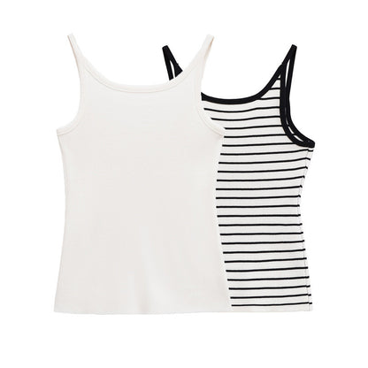 Summer New Women's Clothing All-matching Striped Sling