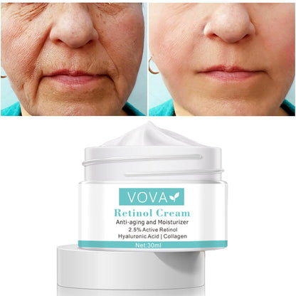 Collagen Hyaluronic Acid Anti-Wrinkle Cream Shrink Pores Tightening Improve Puffiness Moisturizing Skin Care