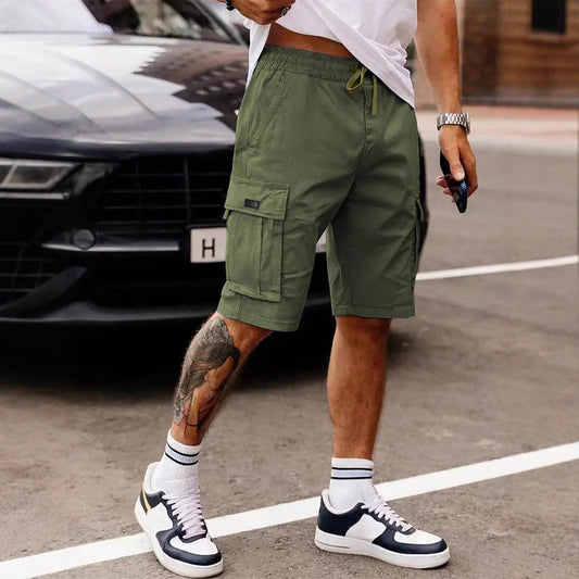 Workwear Shorts Men's New Summer American Straight Cropped Casual Pants
