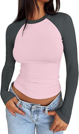 Hot Girl Slim-fit Stretch Color Matching Short Top