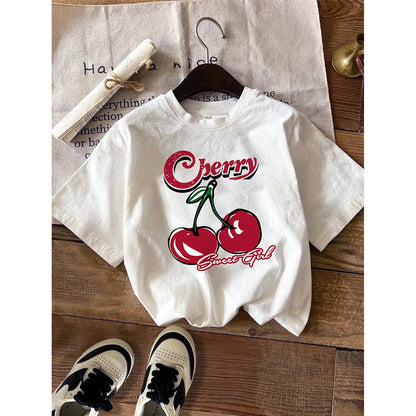 Children's Clothing Niche Cartoon Bear Printed Casual Short Sleeve