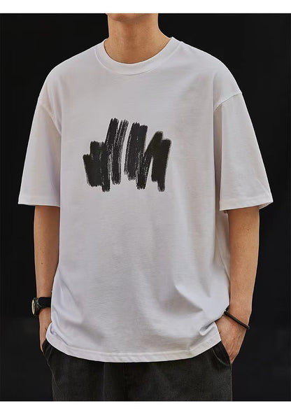 Heavy Japanese Short-sleeved T-shirt 100 Cotton Coat