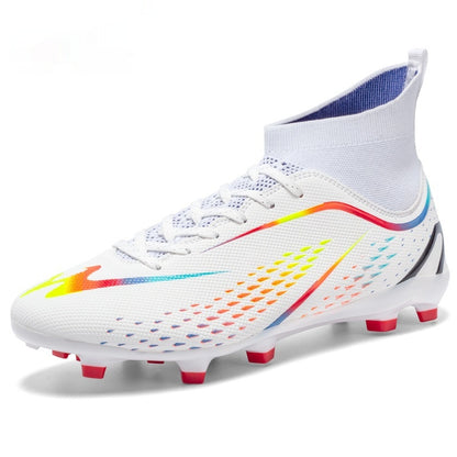 Children's Football Shoes TF Broken Nail High-top Breathable