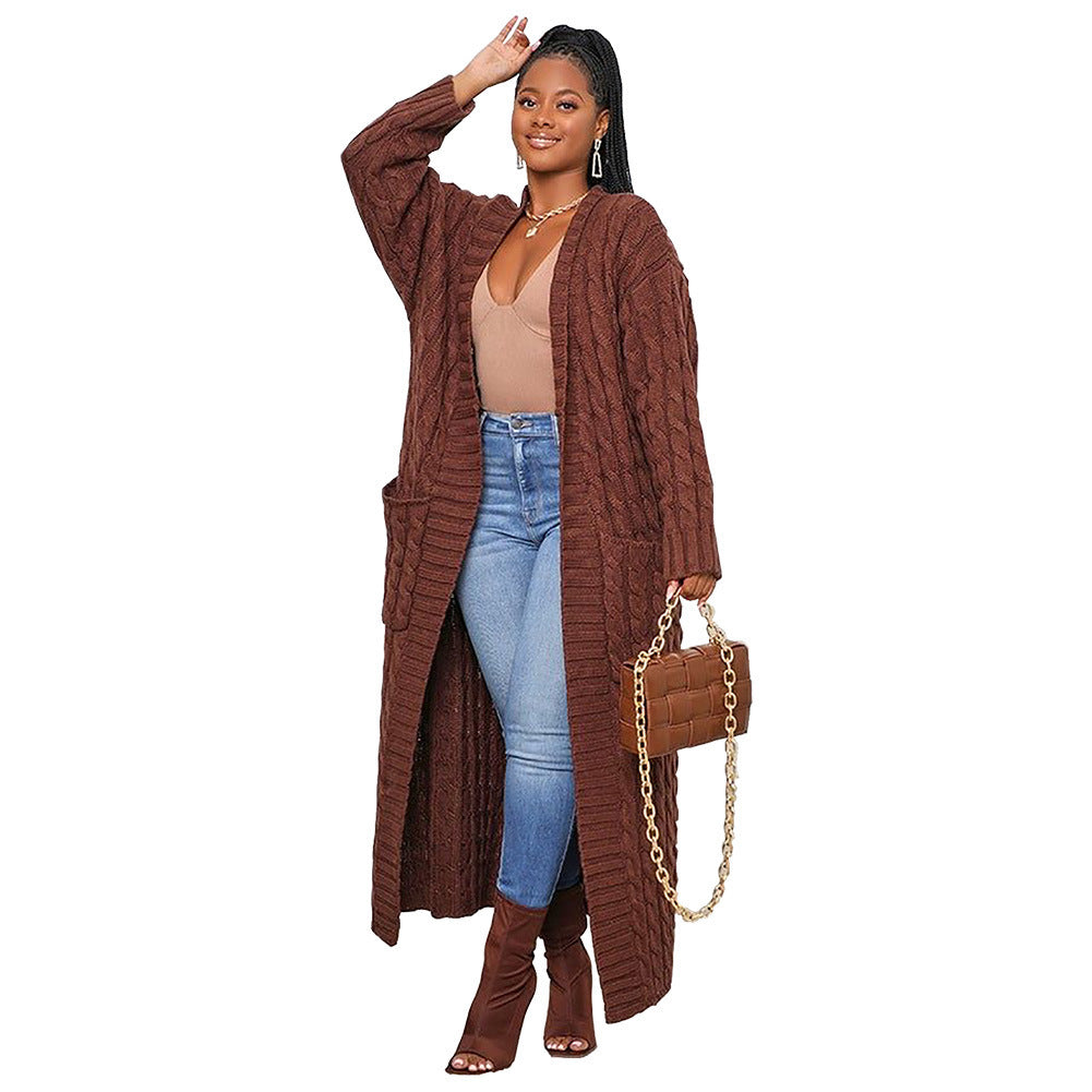 Women's Autumn And Winter New Loose Knitted Cardigan Sweater Jacket