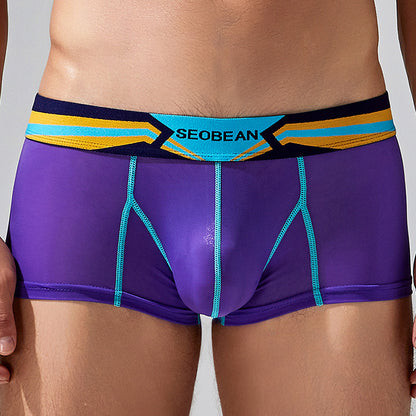 Men's Ice Silk Thin Printed Underwear